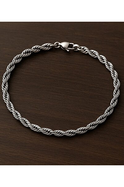 ruvelu Halat Burgu Gümüş Renk Yüksek Kalite 316L Çelik Bileklik