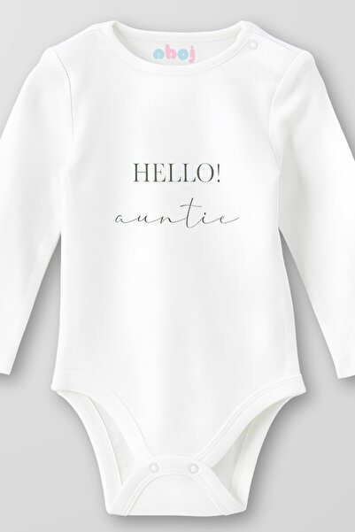 Ahoj بدلة أطفال من القطن العضوي 100% بأكمام طويلة من هيلو أونتي