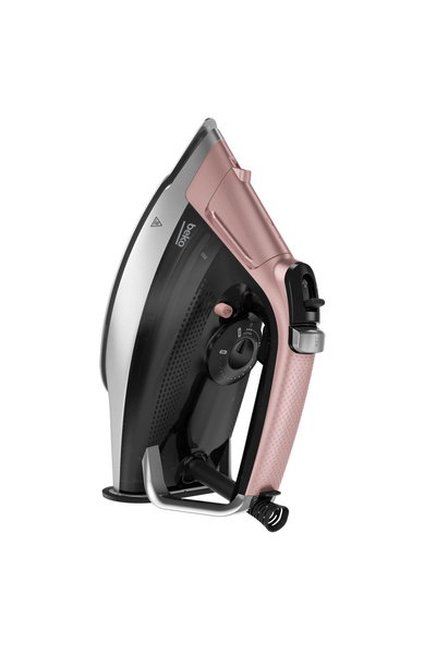 Beko Fier de călcat BEKO SIM8130P, 3000W, 270g/min, 350ml, talpă Soft Glide, negru-roz