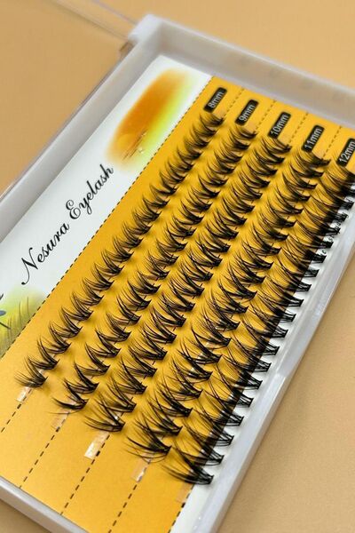 NESURA EYELASH Mix Kutu 20D Hacimli Demet Tekli Kirpik - Tekli Takma Kirpik