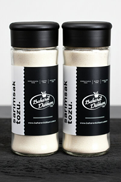 Baharat Dükkanı Sarımsak Tozu 60gr (cam) 2'li Set