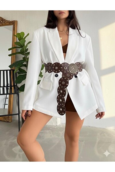 EMR Official Curea maro/capsulată pentru jachetă pentru femei Cowboy,