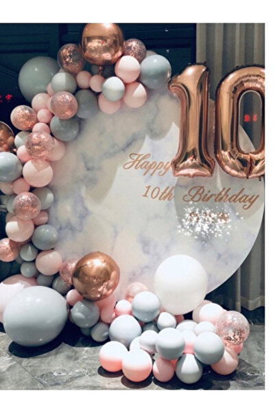 OEM Set Arcada baloane aniversare 79 pcs, Calitate Premium + Cadou Surpriza