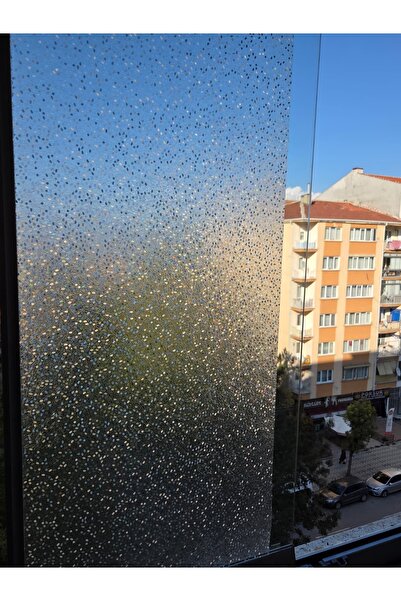 Başak Ev Tekstili Cam Filmi Kaplama Statik Folyo Buzlu Desenli Duşa Kabin Pencere Ofis Dekorasyon
