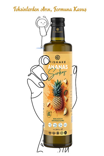 FiShake Ananas Sirkesi 500 ML ( %100 Doğal Fermente )