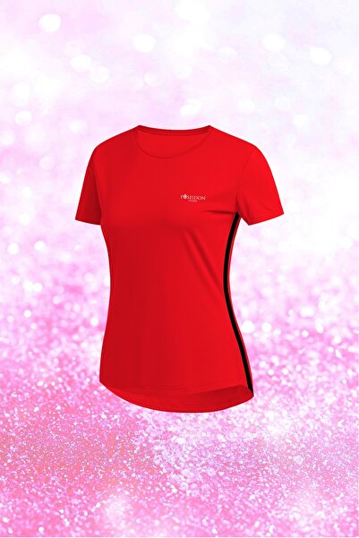 POSEIDON STORM Μεγάλο μέγεθος Γυναικείο κόκκινο ύφασμα Dri-Fit Απλό άνετο κον...