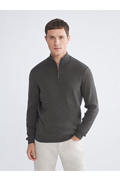 LC Waikiki Vizyon New Season Stand Collar Men's Knitwear Sweater