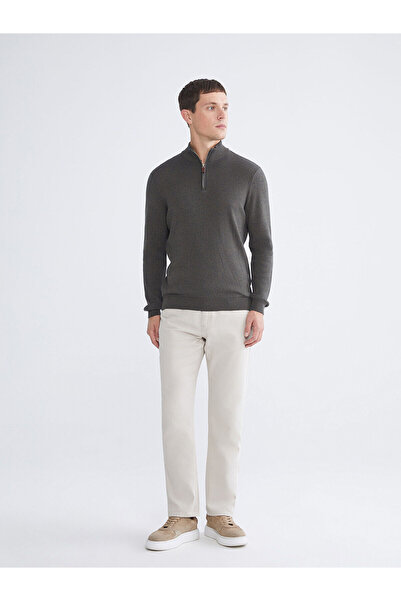 LC Waikiki Vizyon New Season Stand Collar Men's Knitwear Sweater