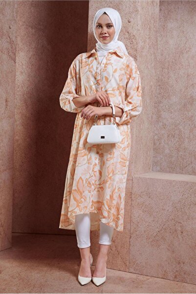 Alvina Linen Tunic 44769 - Patterned and Effect