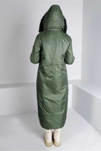 Alvina CUFFS WITH BRAIDED HOODED COAT 90324