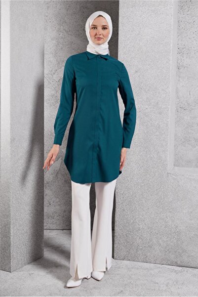 Alvina 45079 Μοντέλο πουκάμισο γιακά χιτζάμπ τουνίκ