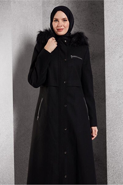 Alvina 90544 Μοντέλο Παλτό με Κουκούλα