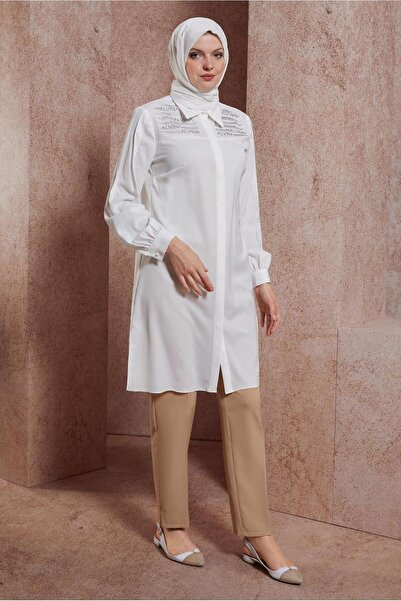 Alvina 43567 Model Stone Printed Tunic