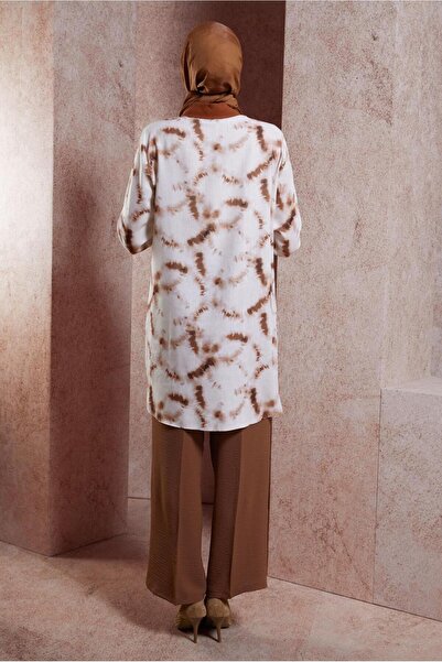 Alvina 44672 Model Batik Patterned Hijab Tunik