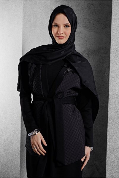 Alvina Birded Brooch Detailed Dress 45237