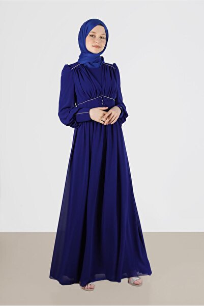 Alvina TAŞ DETAYLI ŞİFON ABİYE 50221