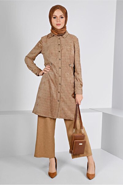 Alvina Kadife Gömlek Tunik 43441