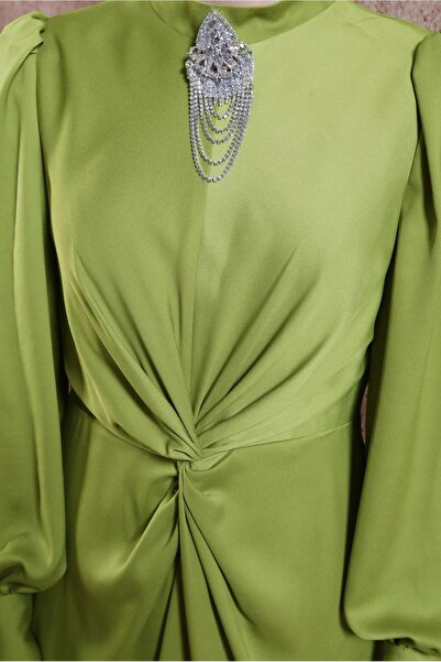 Alvina BROŞLU SATEN ABİYE ELBİSE 50400