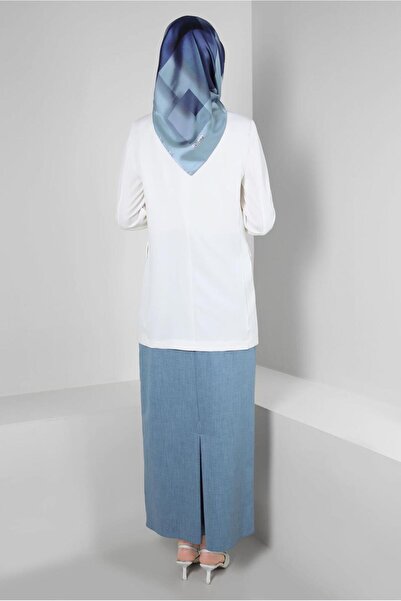 Alvina Düz Kesim Gizli Yırtmaçlı Etek 60419