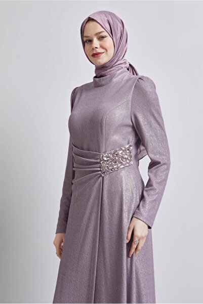 Alvina TAŞ DETAYLI ABİYE ELBİSE 50432