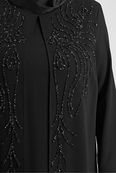 Alvina TAŞ BASKILI BÜYÜK BEDEN ELBİSE 20719