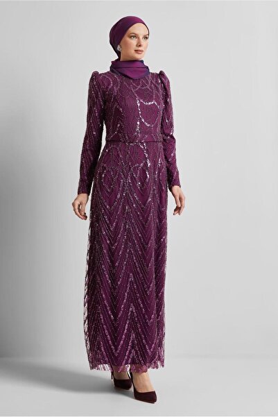 Alvina PAYETLİ ABİYE ELBİSE 50508