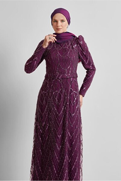 Alvina PAYETLİ ABİYE ELBİSE 50508