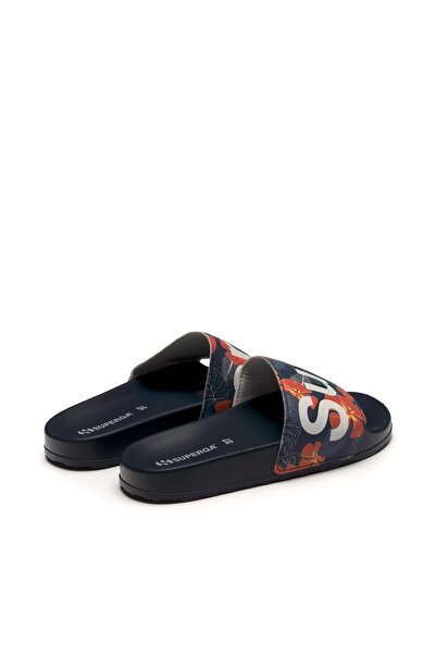 Superga 1908 Hıbıscus Prınt Polysoft Kadın Terlik S2134mw-a27-sp Mavi