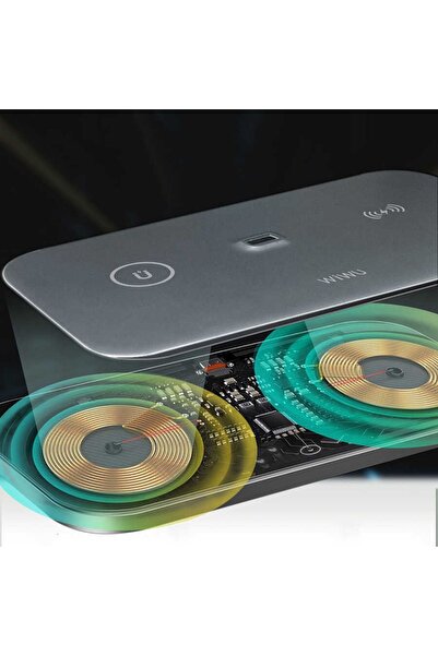 WIWU M15 AirPods Max Kulaklık Uyumlu Kablosuz Şarj Standı 15w