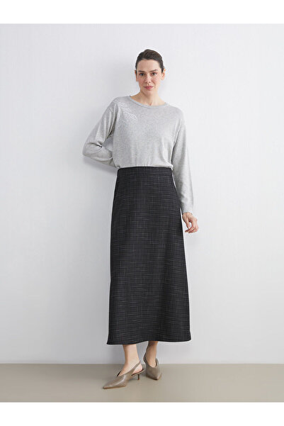 LC Waikiki Gray Crew Neck Stone Women's Knitwear Sweater