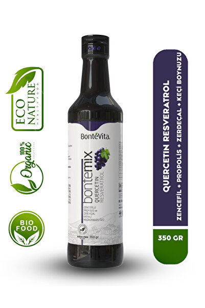 BonteVita BonteMIX Quercetın & Resveratrol & Ekinezya Katkılı Keçiboynuzu Özü 350gr (soğuk Press)