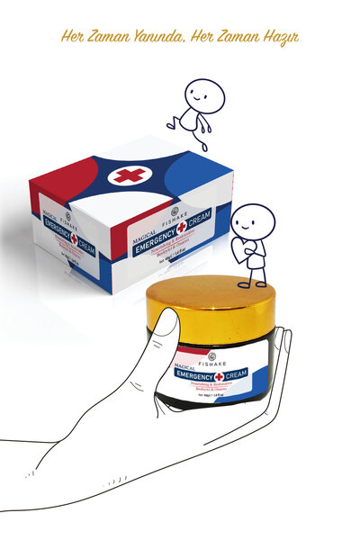 FiShake Masaj Krem Besleyici Ve Onarıcı / Doğal Acil Yardım Durum Krem