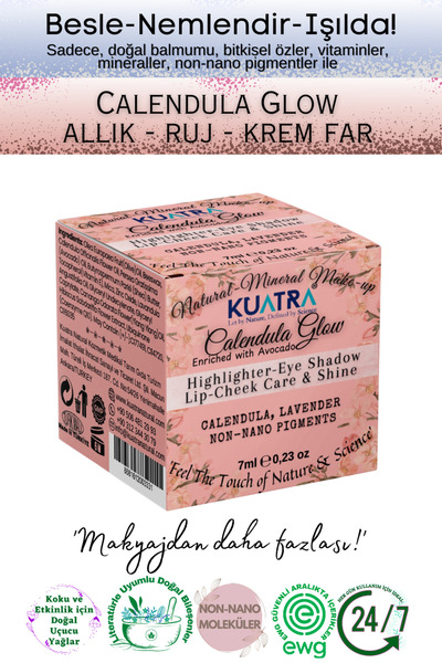 KUATRA Calendula Glow Nemlendirici, Antioksidan, Işıltı Veren Balm, Aydınlatıcı 'doğal Içerik'