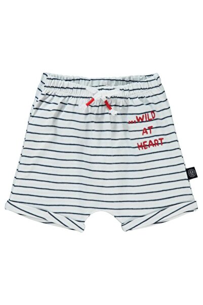 Civil Baby Striped Print 6-18 Months Shorts - White6-9 Months