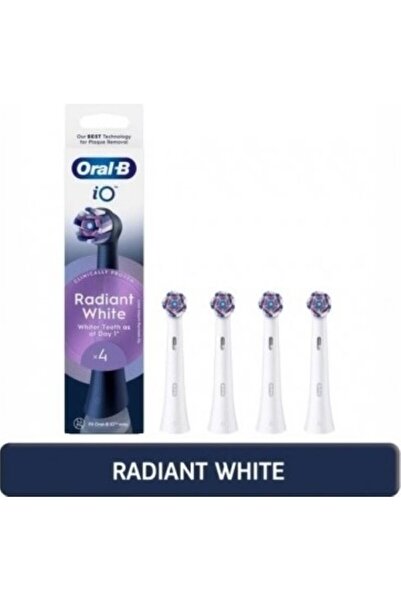Oral-B iO Radiant White Beyaz Diş Fırçası Yedek Başlığı 4 Adet