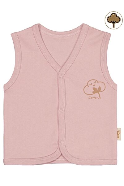 Civil Baby Organic Cotton 0-12 Months Baby Vest - Pink 1-3 Months