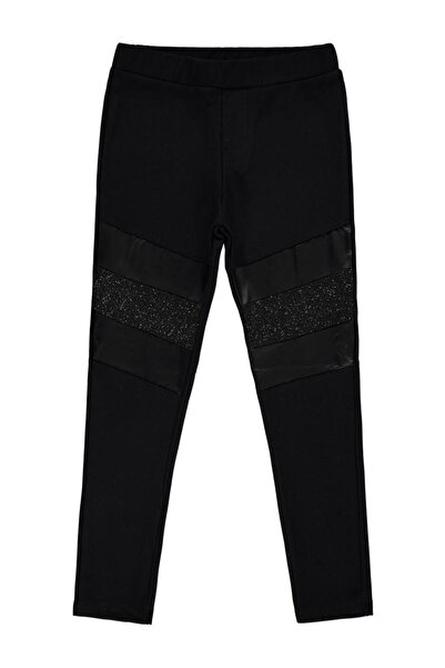 Civil Girls basic Colanți pentru copii 10-13 ani - Negru 13-14 ani