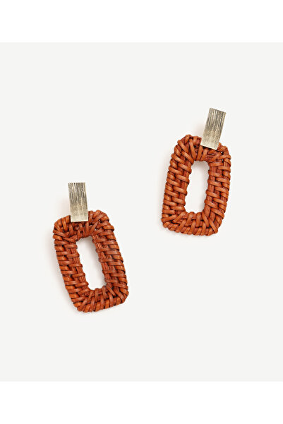 Yargıcı Rattan Detaylı Küpe