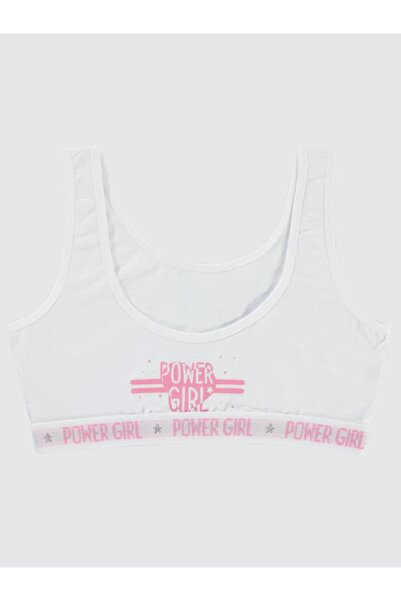Civil Girls Power 8-14 Years Bustier - White12-13 Years