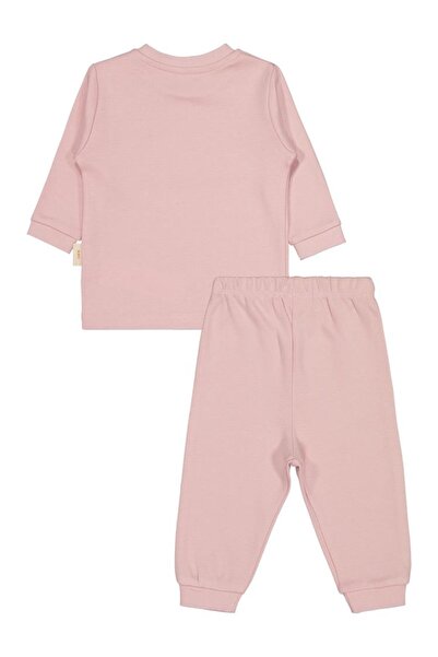 Civil Baby Organic Cotton Shoulder Pad Pajama Set for 1-9 Months - Pink 3-6 Months
