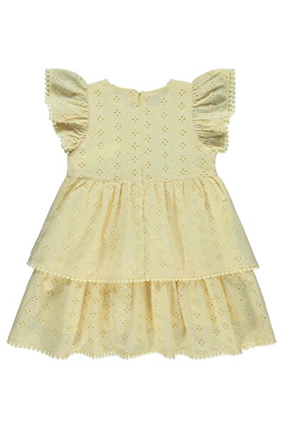Civil Baby Civil Girls Dantel 2-5 Yaş Elbise - Sarı3-4 Yaş