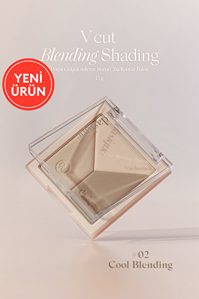 dasique Doğal Gölgelendirme Sunan 3'lü Kontür Paleti V Cut Blending Shading (...