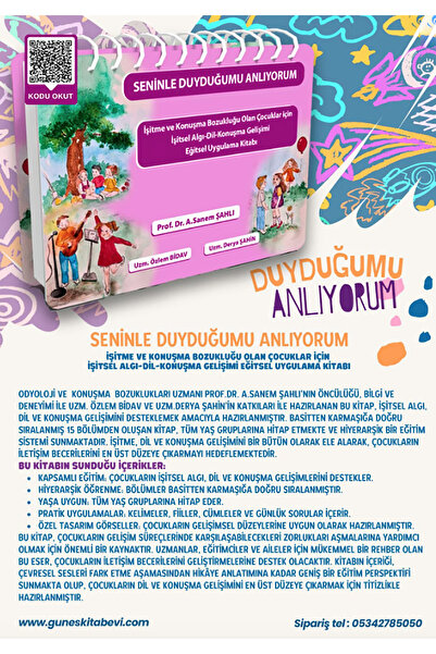 Güneş Tıp Kitabevleri Seninle Duyduğumu Anlıyorum İşitme ve Konuşma Bozukluğu Olan Çocuklar için İşitsel Algı