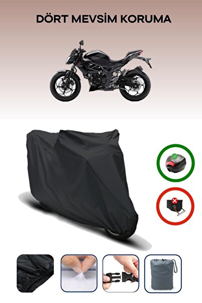 Breen حقيبة خلفية من القماش المشمع للدراجات النارية باللون الأسود Kawasaki Z ...