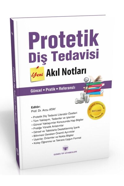 Güneş Tıp Kitabevleri Protetik Diş Tedavisi Akıl Notları Arzu Atay