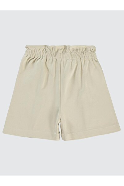 Civil Girls Bell Ruffle Shorts for Ages 2-5 - Beige 5-6 Years