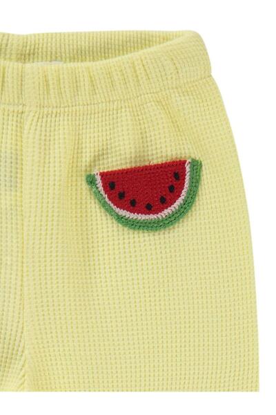 Civil Baby Mobil Aksesuarlı 6-18 Ay Tayt - Sarı6-9 Ay