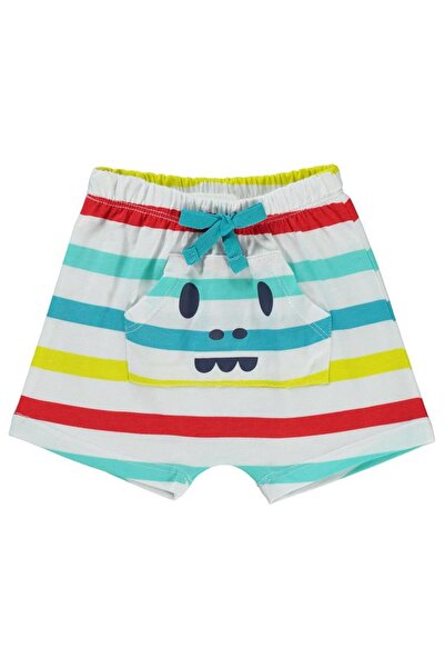 Civil Baby 4 Color Line Print 6-18 Months Shorts - White9-12 Months
