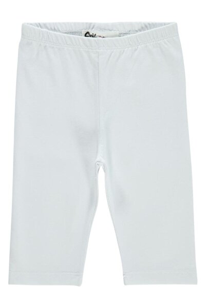 Civil Girls Kısa 2-5 Yaş Tayt - Beyaz 3-4 Yaş