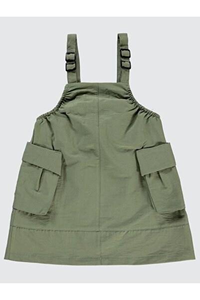 Civil Girls Рокля с джобове с тиранти за деца на възраст 2-5 години - каки 2-...